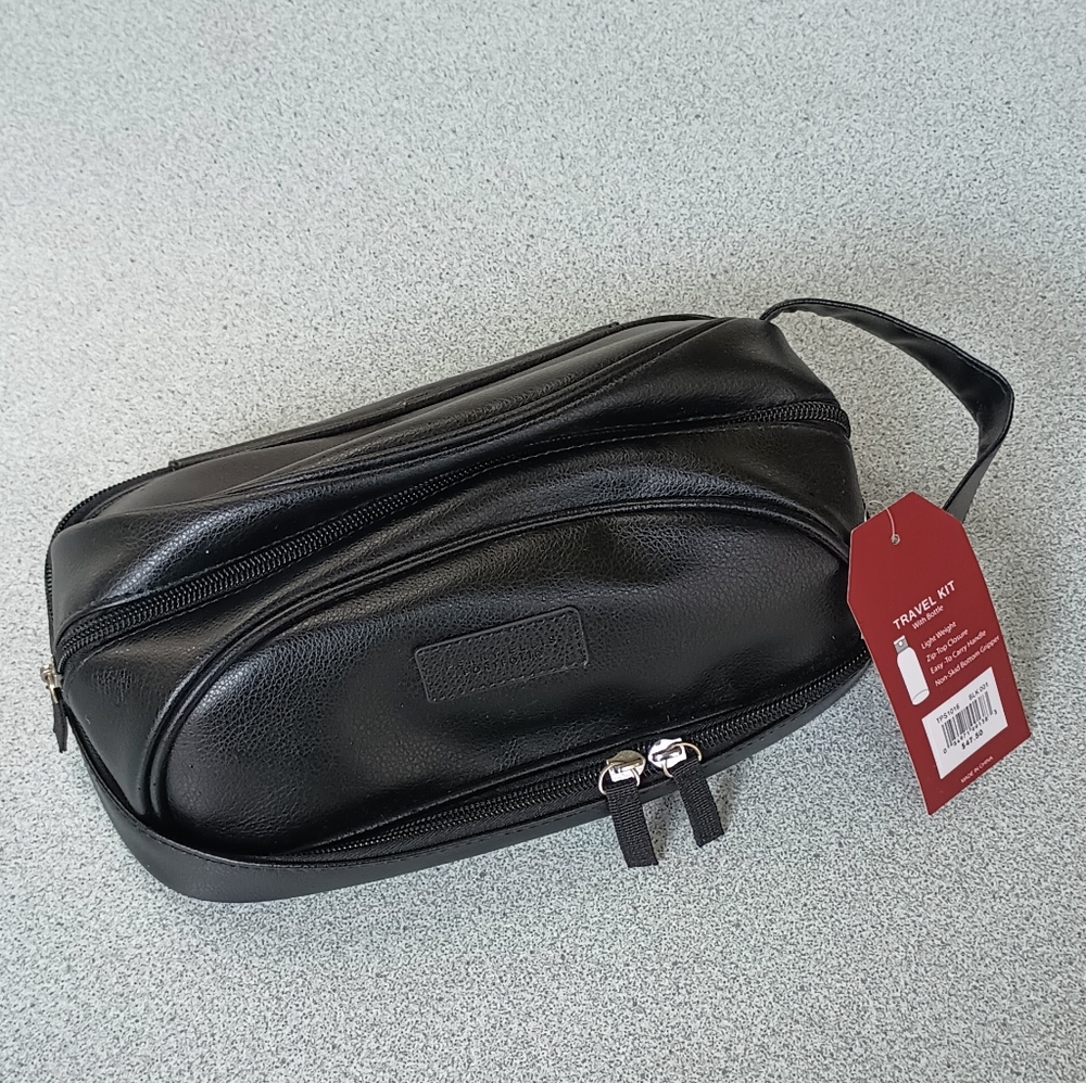 Perry Ellis Black Toiletry Bag for Men